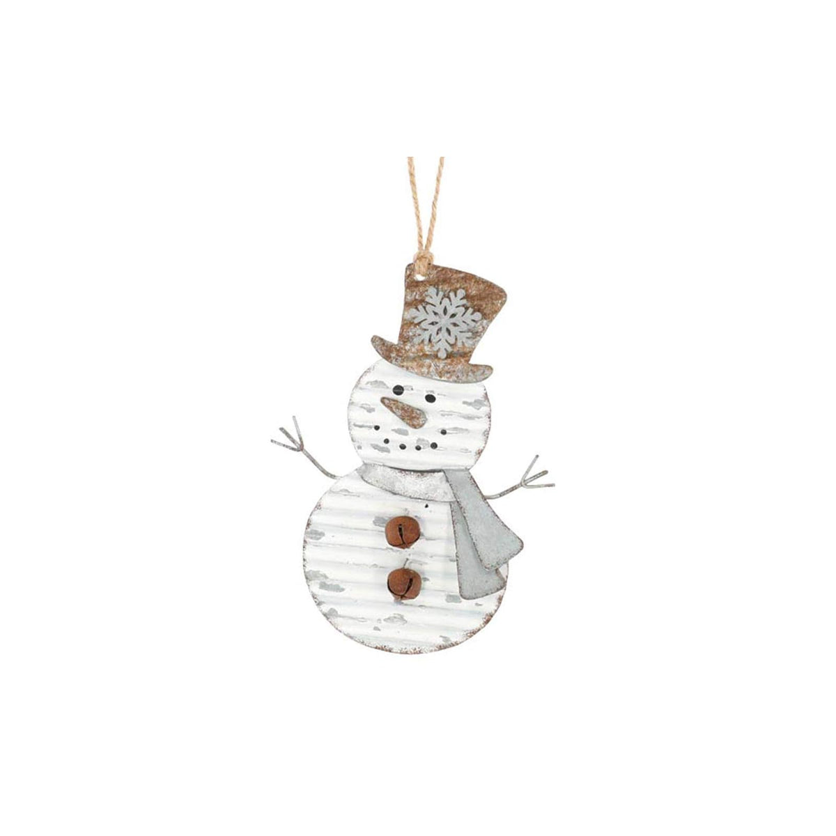 burton+BURTON Hanging Ornament, 5 1/4 H X 3 3/4 W, White, Brown