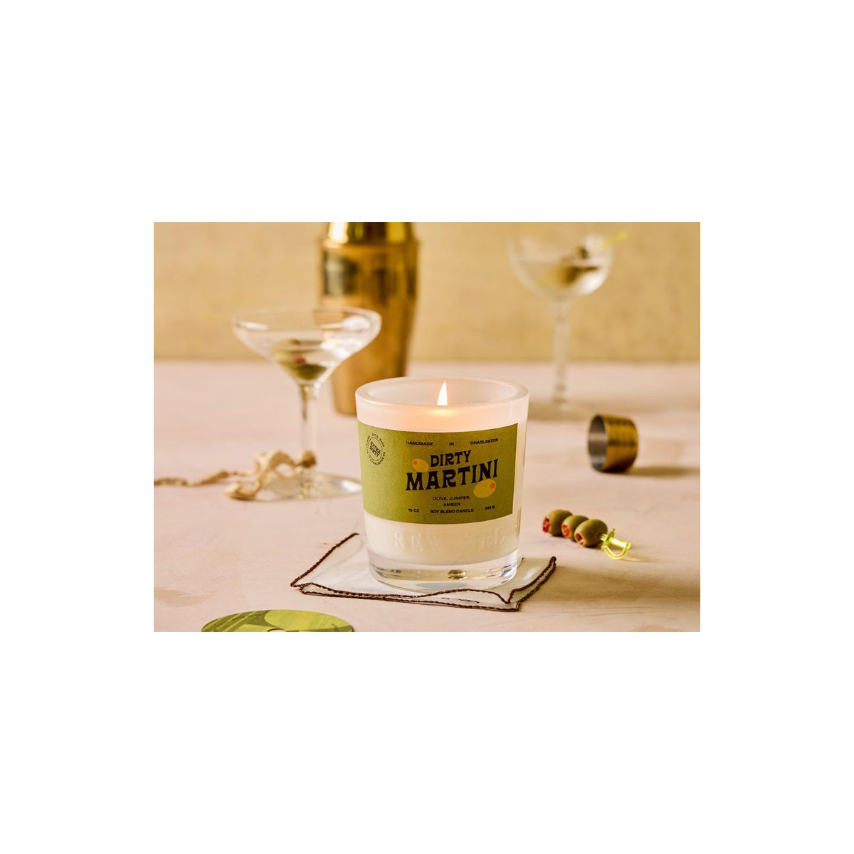 Rewined Candle, 5 inches (W) x 7 inches (H), White