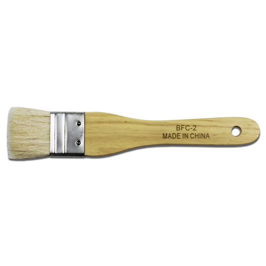 Yasutomo Hake Flat Wash Brush with Metal Ferrule, Sheep Hair Bristles, 1 3/8 inch (BFC2)