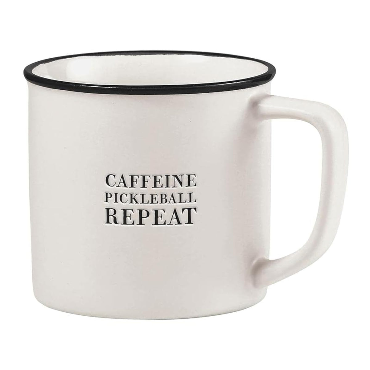 Santa Barbara Design Studio Drinking Cup, 16 Ounces, Caffeine Pickleball Repeat