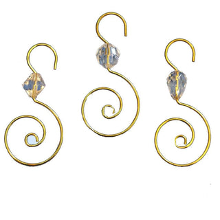 Kurt Adler Clear Acrylic W/gold Wire Ornament Hooks 24pc.