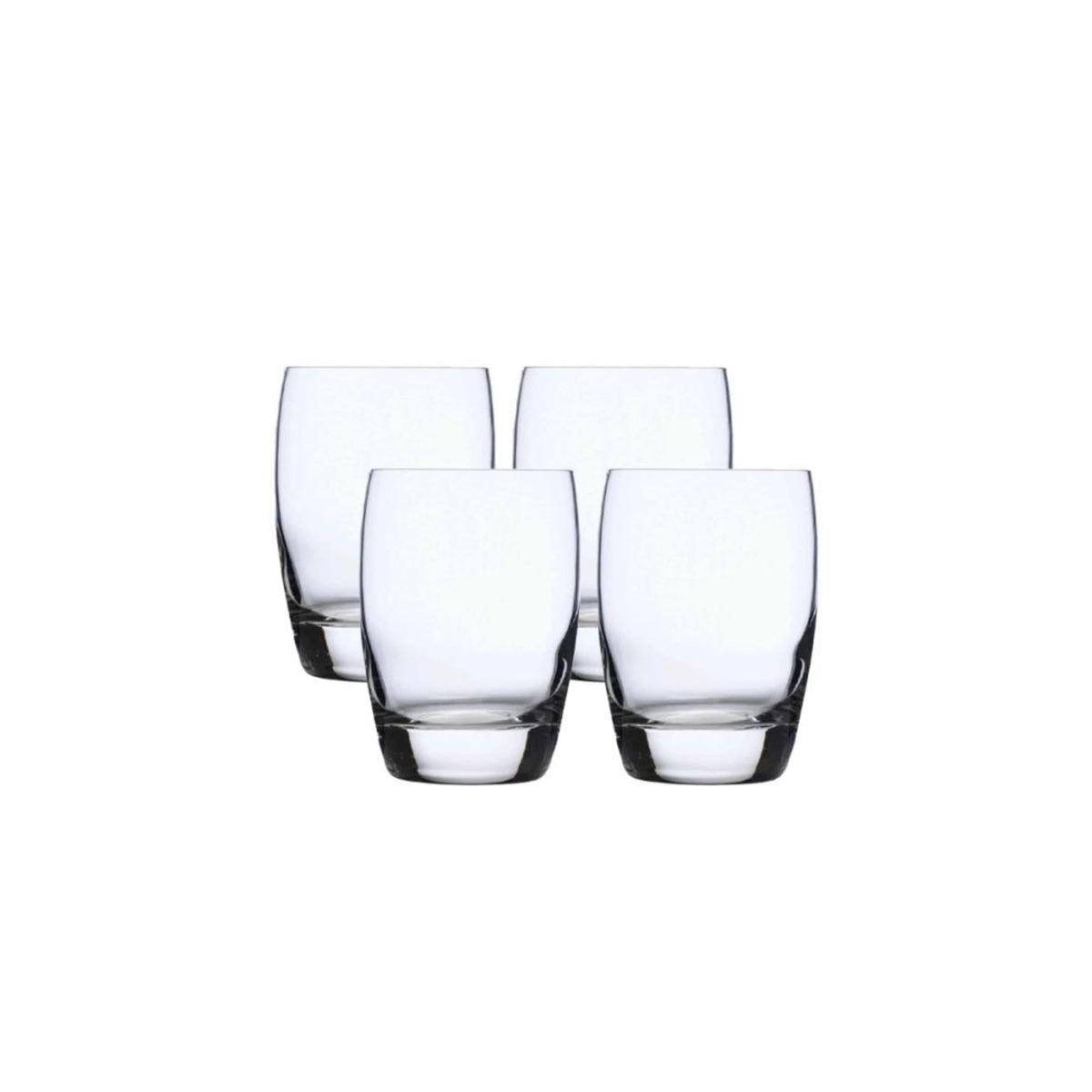 Luigi Bormioli Drinking Cup, 4 Count (Pack of 1), Clear