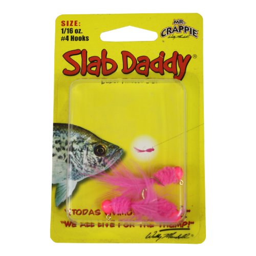 Blakemore TTI Fishing Co Mr Crappie Slab Daddy Hook-Pack of 3 (Pink/Pink/Pink, 1/16 Ounce)