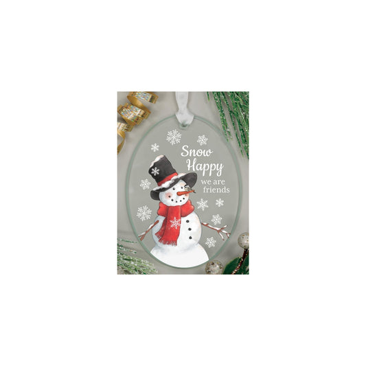 Carson Hanging Ornament, 4" H, Clear