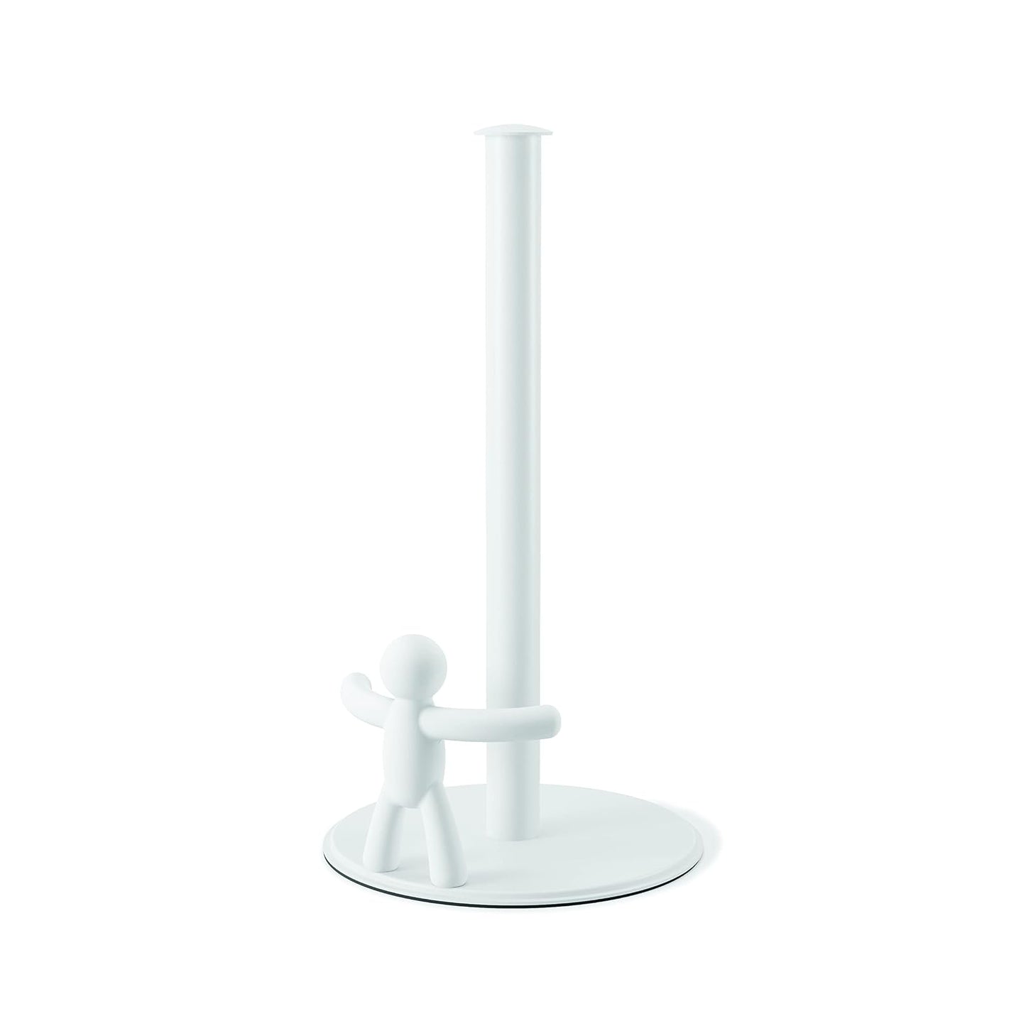 Umbra Buddy Paper Towel Holder Stand for Kitchen Countertop, Unique Dispenser, Standard, White
