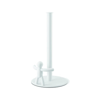 Umbra Buddy Paper Towel Holder Stand for Kitchen Countertop, Unique Dispenser, Standard, White