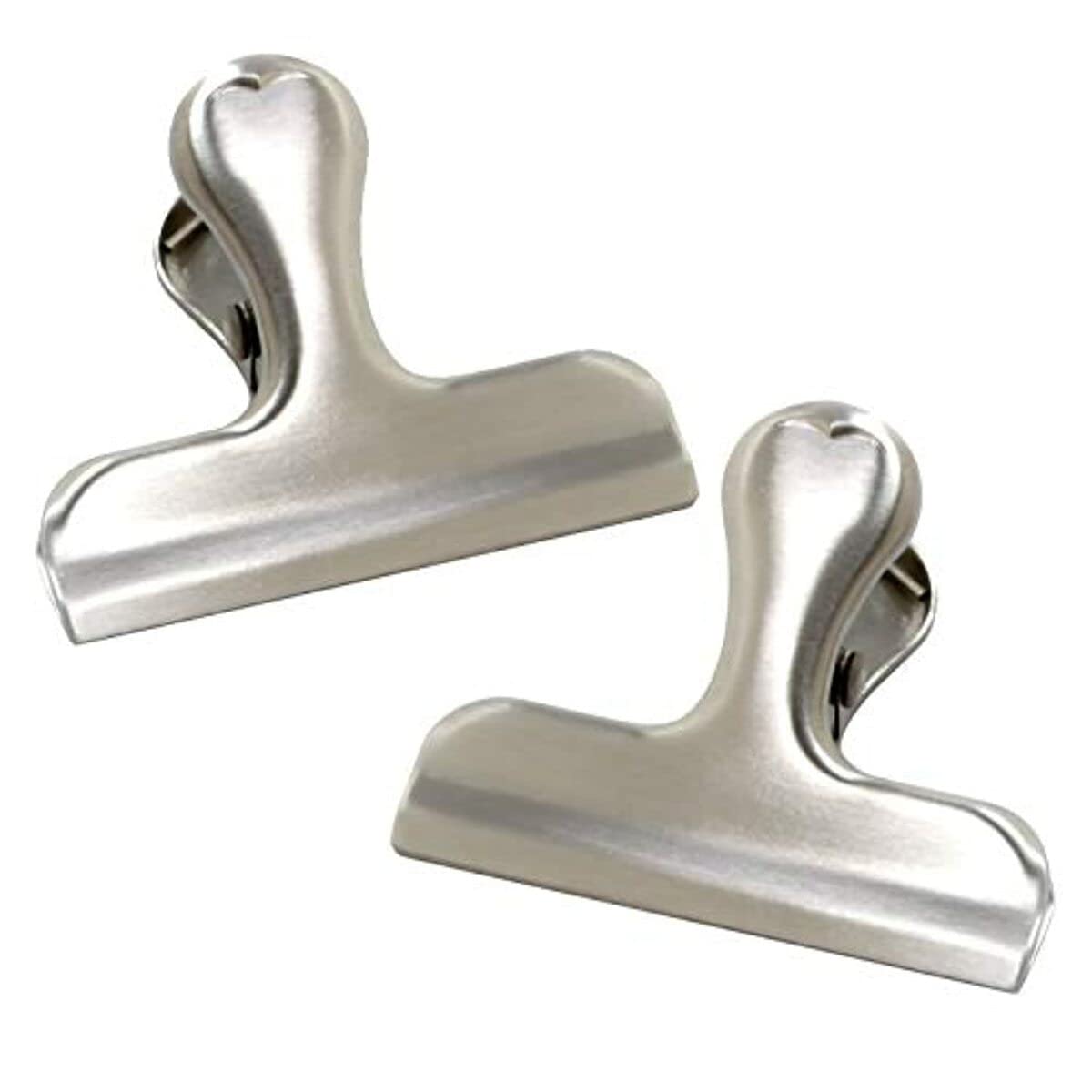 Norpro 168 Stainless Steel Bag Clips, 2-Piece, Silver