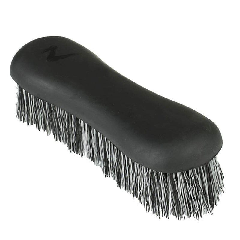 HORZE Soft Grip Dandy Brush - Short Bristle - Black - One Size