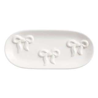 Mud Pie Tray, 9" x 4" x 0.5", White