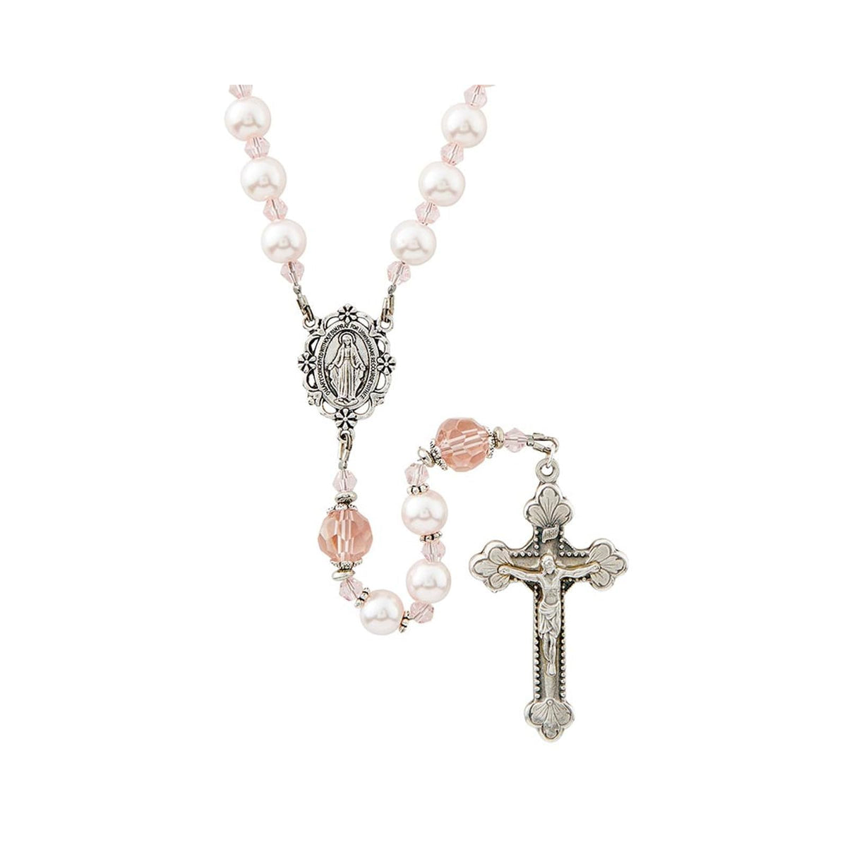 Christian Brands Necklace, Blush pink, Retro