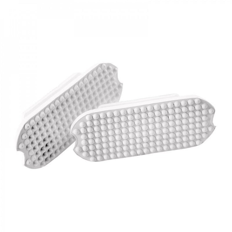 HORZE Rubber Stirrup Pads - White - 4.75