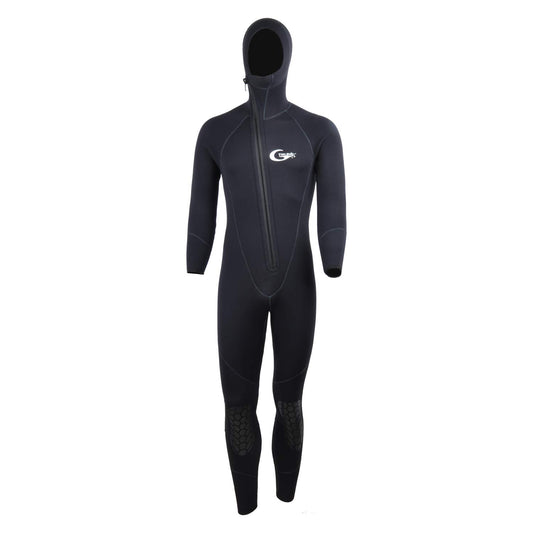 Yonsub Full Wetsuits-3mm Wetsuit-Mens Neoprene Diving Suit Front Zipper Hoodie Snorkeling Surfing Suits High Elasticity Long Sleeve - Diving Water Sports Solid Colored Autumn Winter Spring Summer