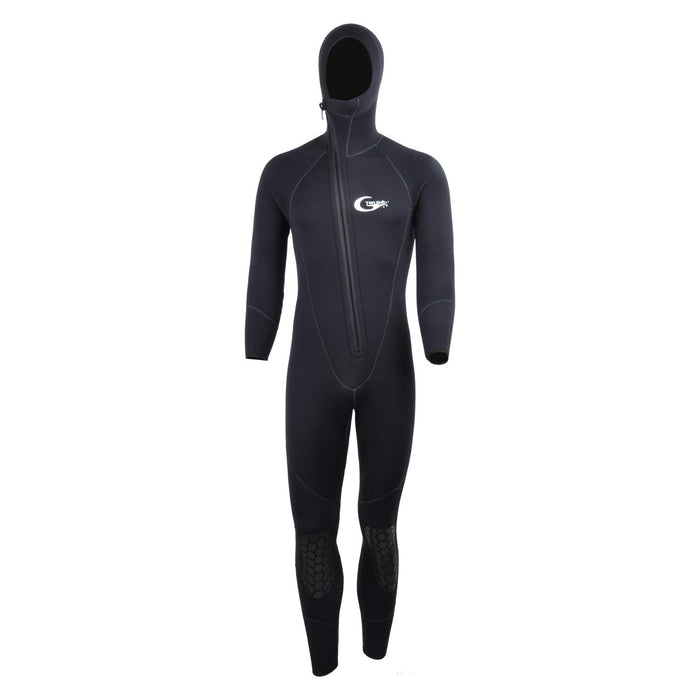 Yonsub Full Wetsuits-3mm Wetsuit-Mens Neoprene Diving Suit Front Zipper Hoodie Snorkeling Surfing Suits High Elasticity Long Sleeve - Diving Water Sports Solid Colored Autumn Winter Spring Summer