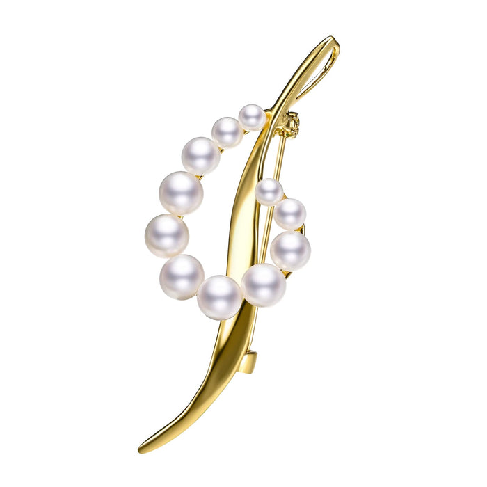 TIMELESS. PEARL Apparel Pin, 2 1/4" * 3/4" or 6cm * 2cm, White