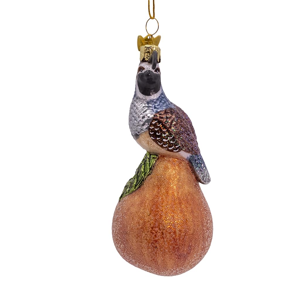 Kurt S. Adler Hanging Ornament, 5 Inch, Orange