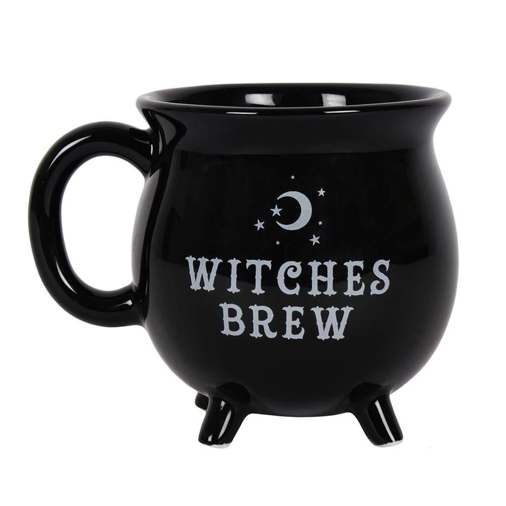 Pacific Trading Giftware Witches Brew Black Ceramic Cauldron Mug