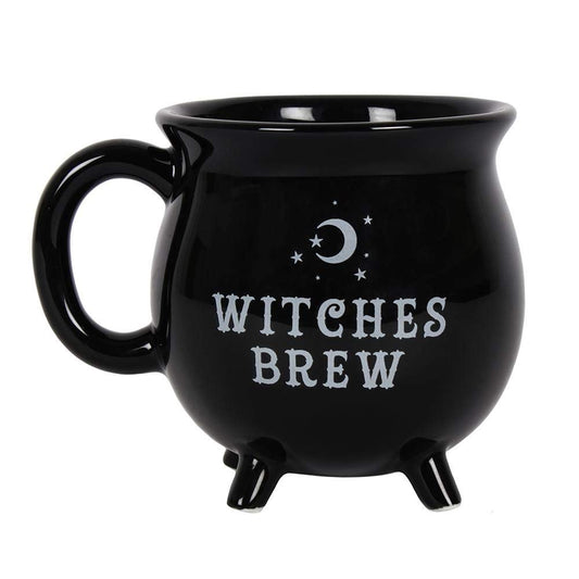 Pacific Trading Giftware Witches Brew Black Ceramic Cauldron Mug