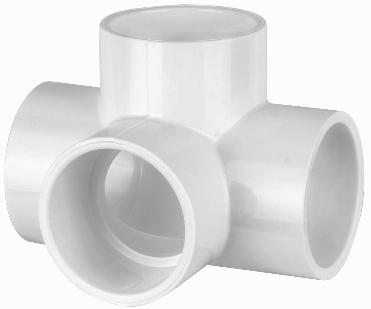 Snapclamp PVC- 4 way L/T 2" (Furniture Grade White)