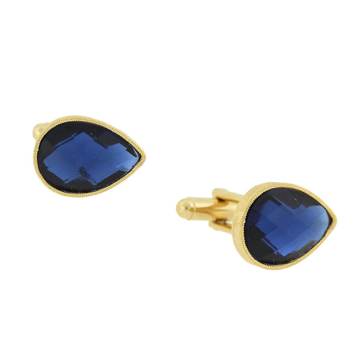 1928 Jewelry Company Cuff Link, Blue