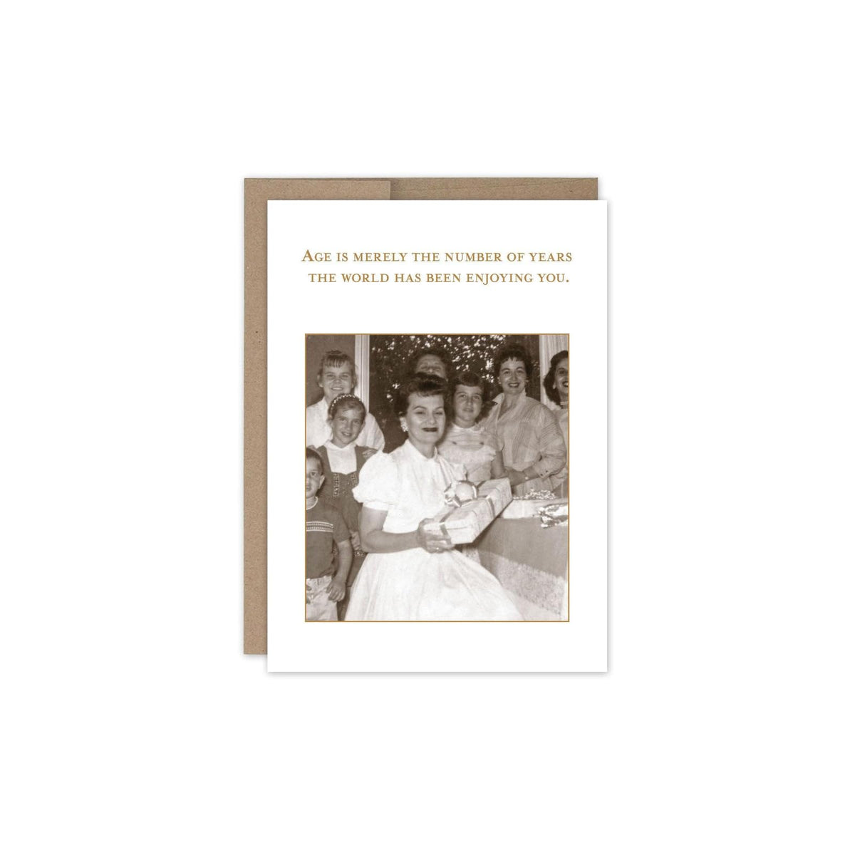 Shannon Martin Design Greeting Card, 4.5" x 6.25", Rich Copper and Sepia Tones