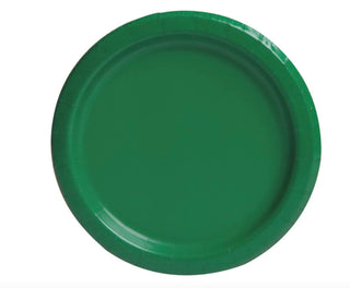 Unique Party Dishware Plate, 7 inch (20 count), Emerald Green