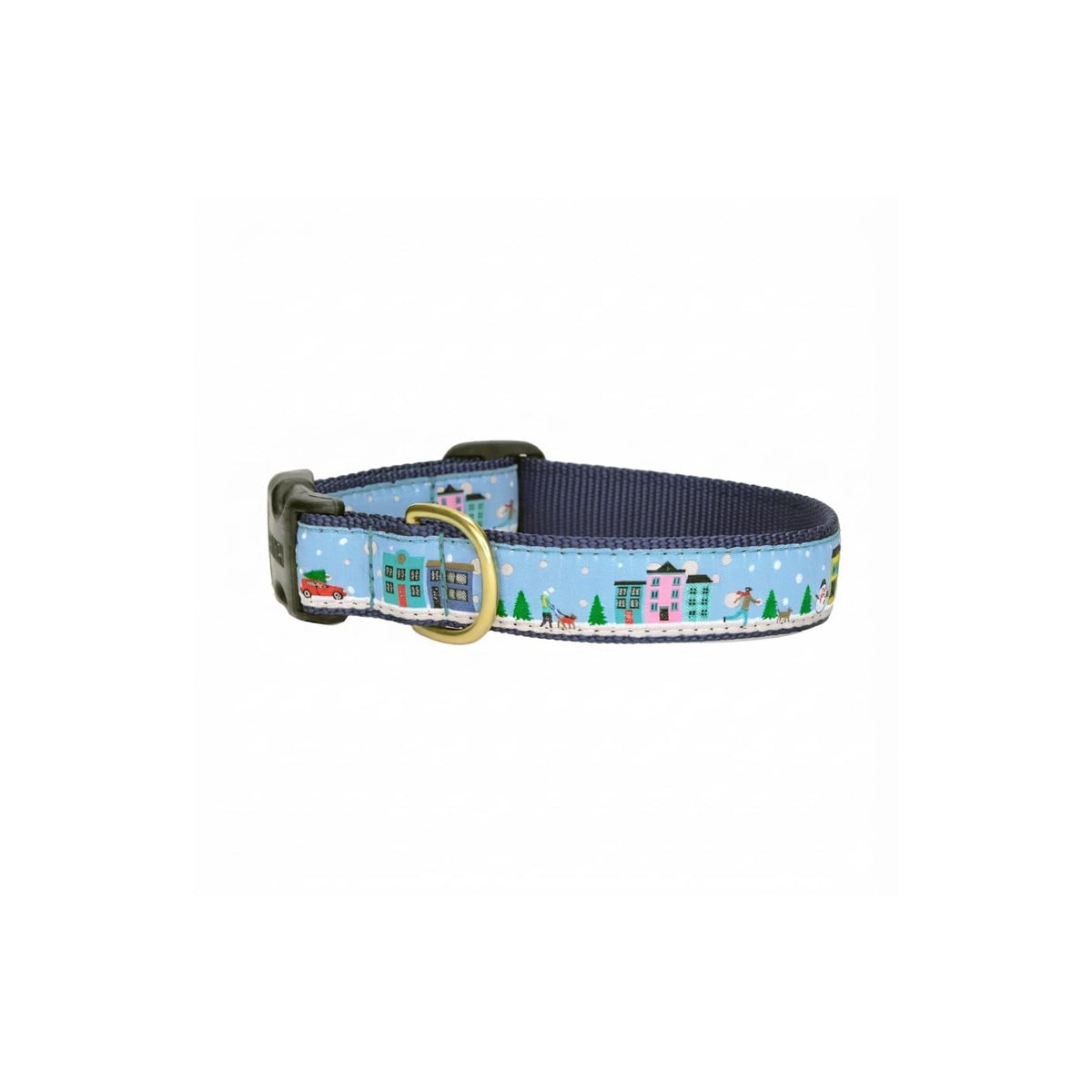 Up Country Animal Collar, Small Wide - fits necks 9"-15", Blue