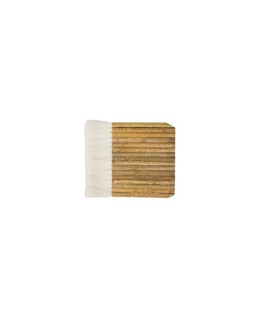 Yasutomo Sheep Hair Short Bamboo Handle Hake Brush, 5-1/2 in
