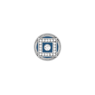 Ginger Snaps Charm, 20mm, Blue