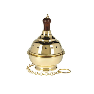 CB Catholic Incense Holder, 8 inch, Gold