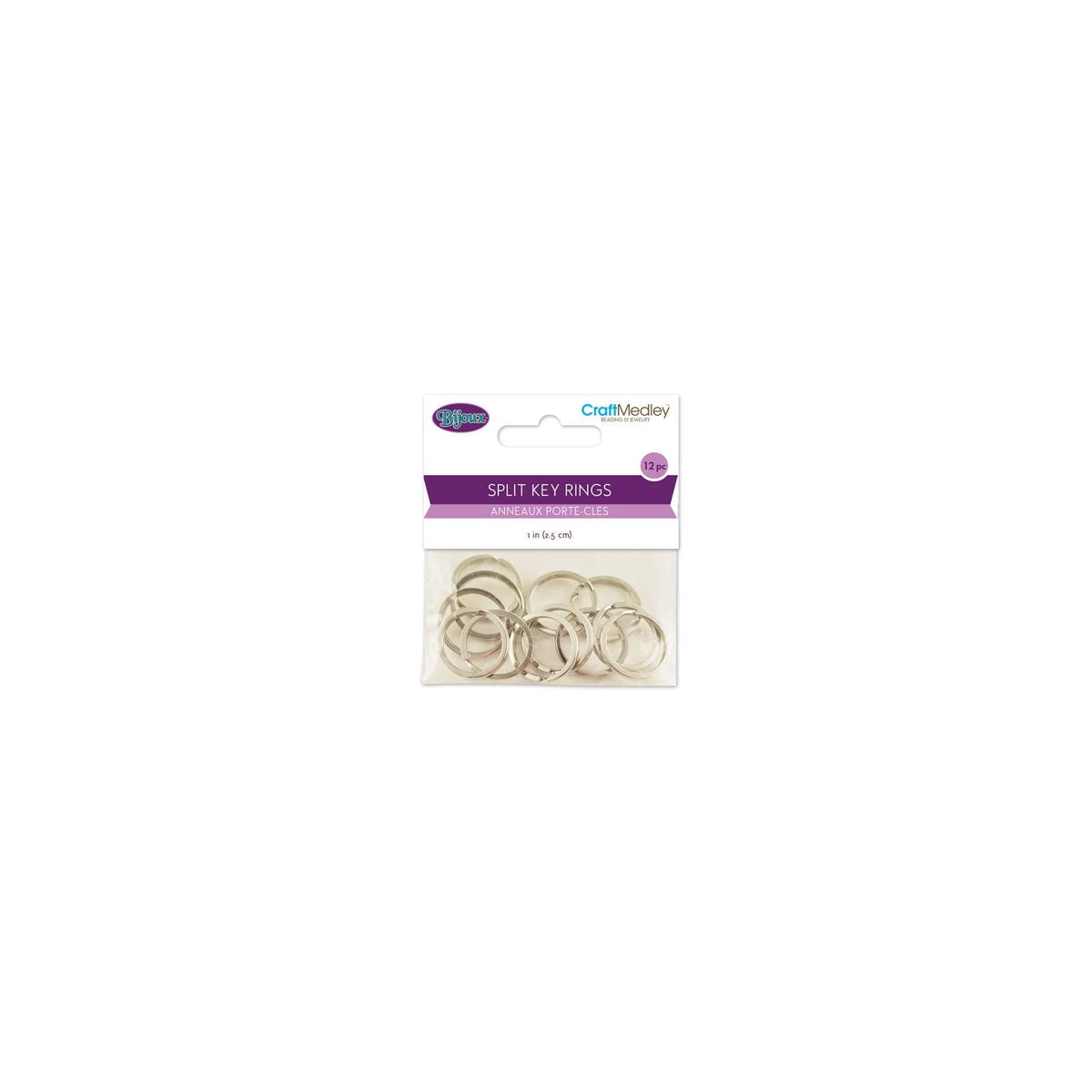 Multicraft Imports Jewelry Finding, 1", Silver