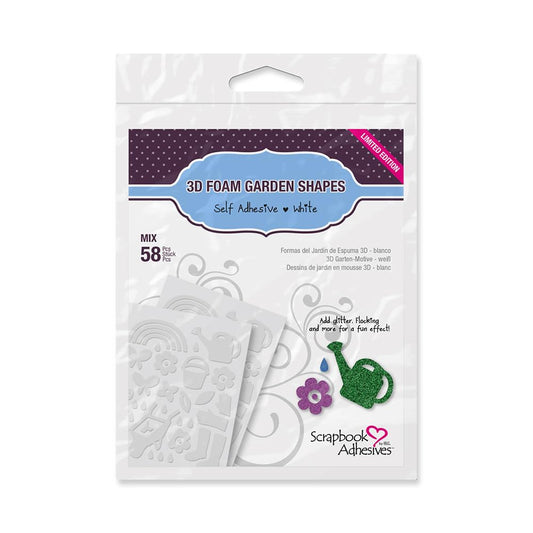 Scrapbook Adhesives by 3L 3L Corporation Self-Adhesive Scrapbook Foam Embellishment Shapes, Garden Theme