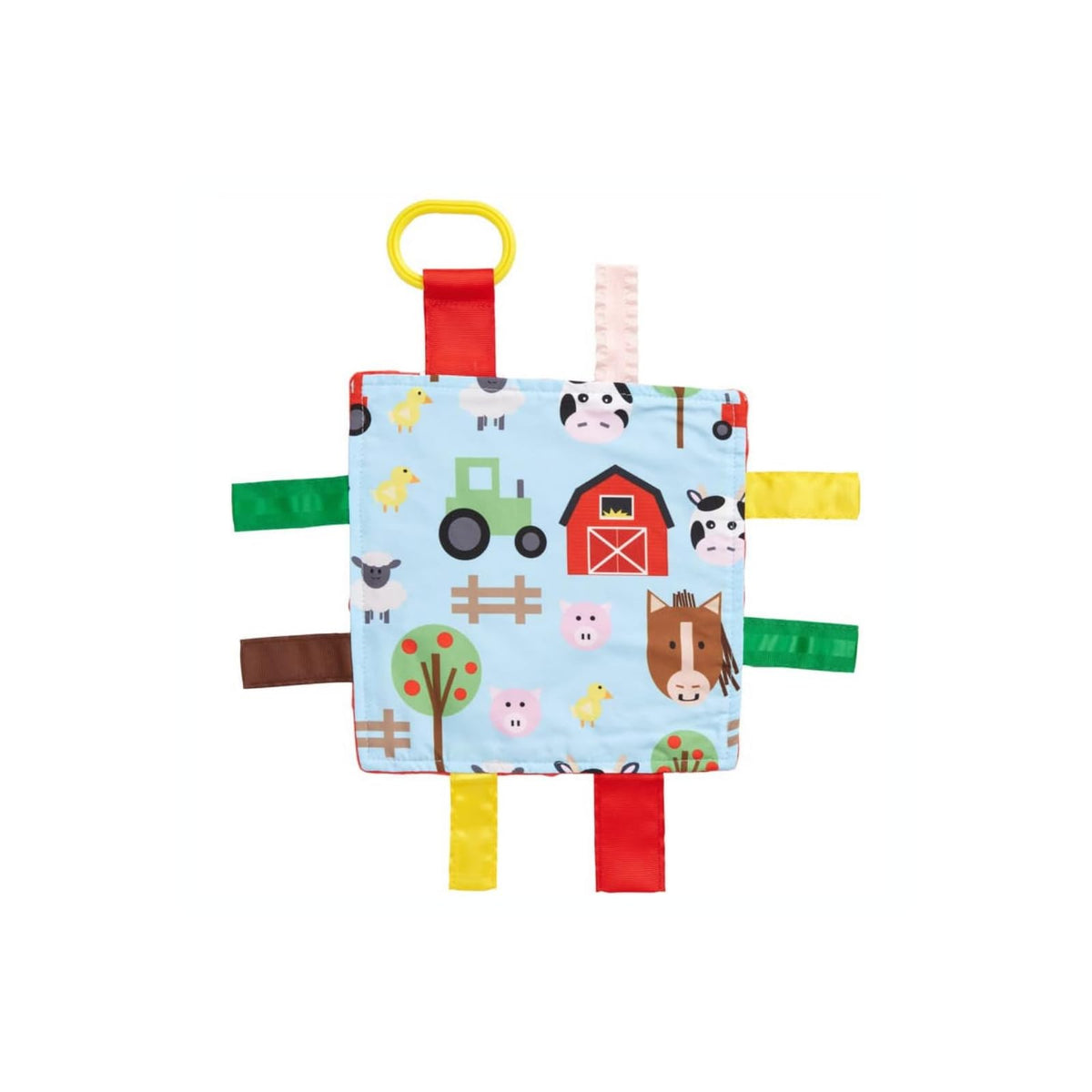 The Learning Lovey Blanket, 8x8 Inch (Pack of 1), Multicolor