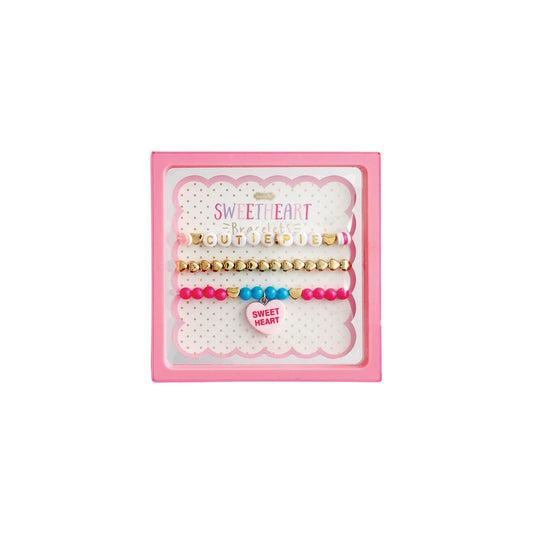 Mud Pie Bracelet, 5 1/2" dia, Pink