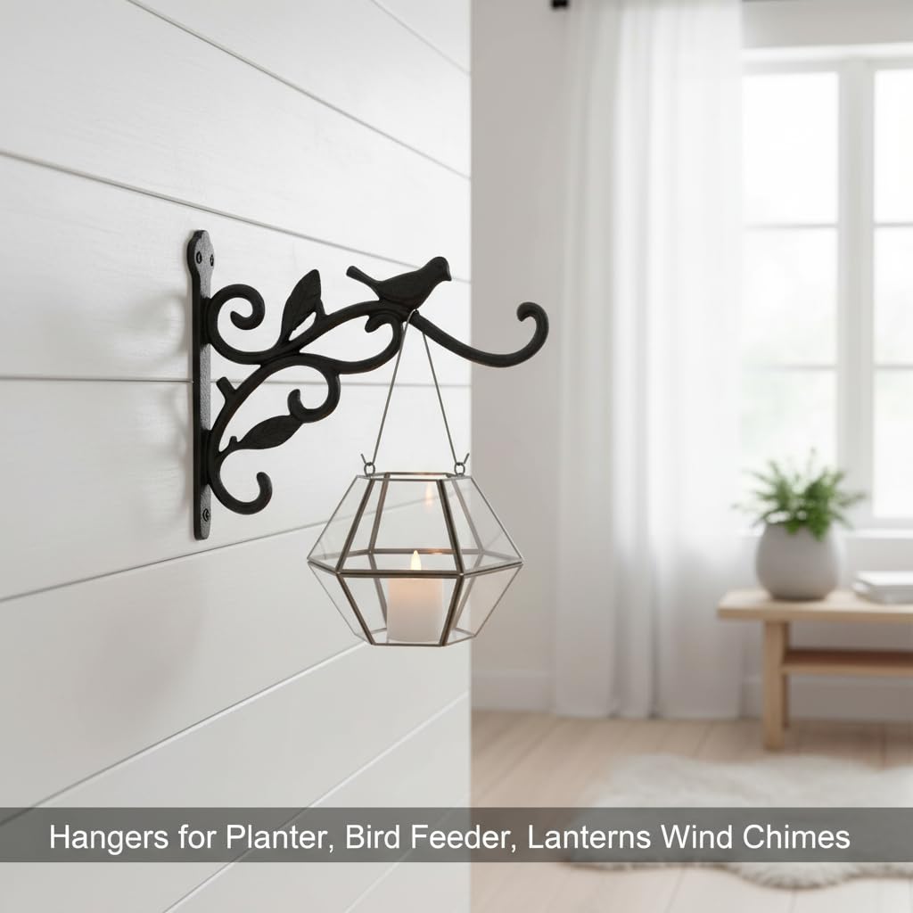 Comfy Hour 9.17 Inch Plant Hooks for Wall, Bird Plant Bracket