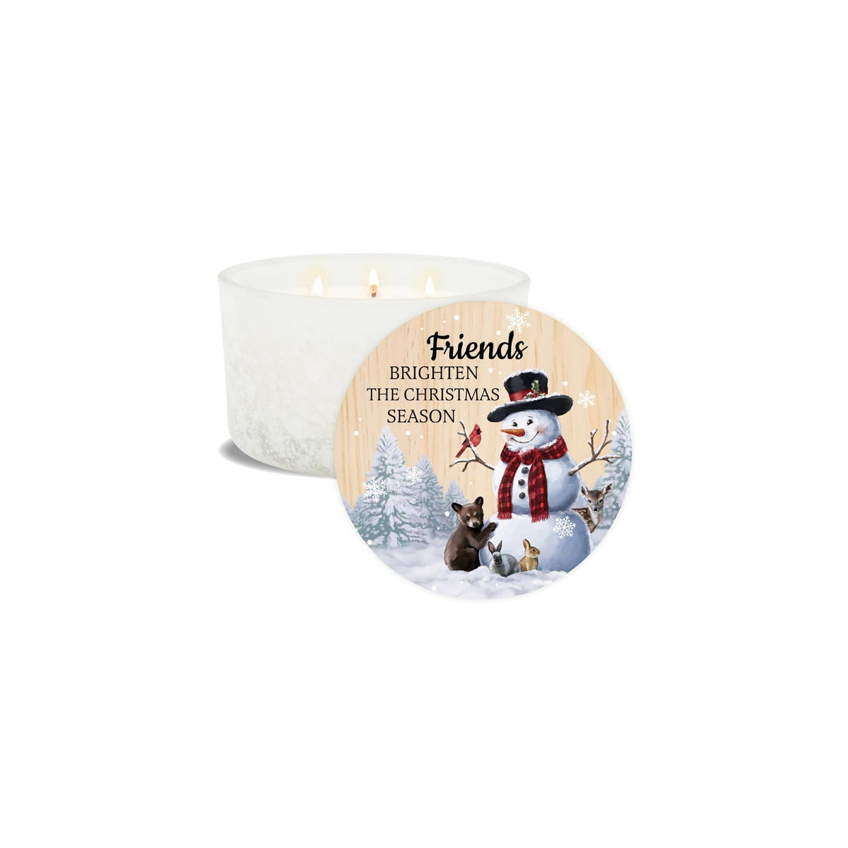 Carson Candle, 5.13" W, 3 1/4" H, White