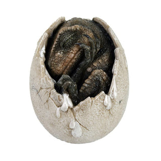 Pacific Trading Jurassic Era Predator Tyrannosaurus Rex in Egg Dinosaur Figurine Hatchling Collectible Sculpture