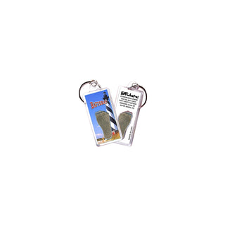 FootWhere Keychain, Small, Ov102 - Hatteras