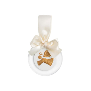 Mud Pie Hanging Ornament, 3 1/2" dia, Gold