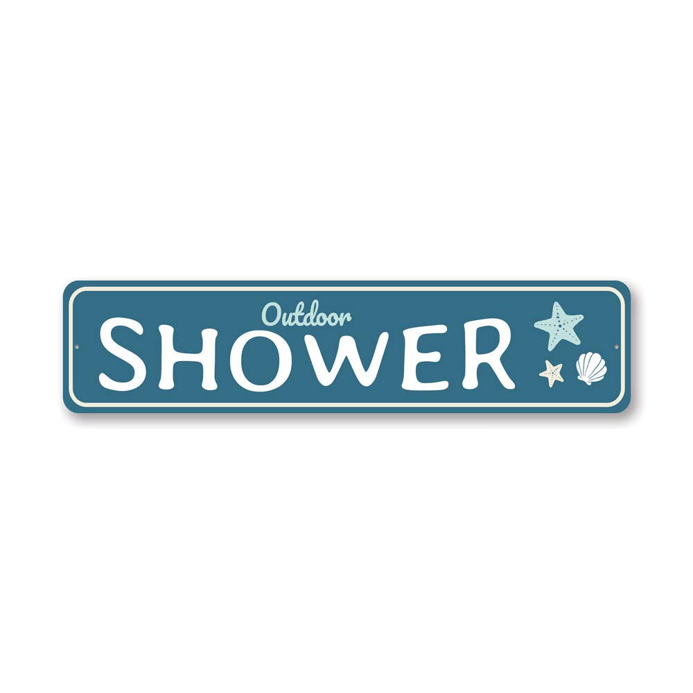 Lizton Sign Shop Decorative Signage, 1) 4"x18" Inches, Blue