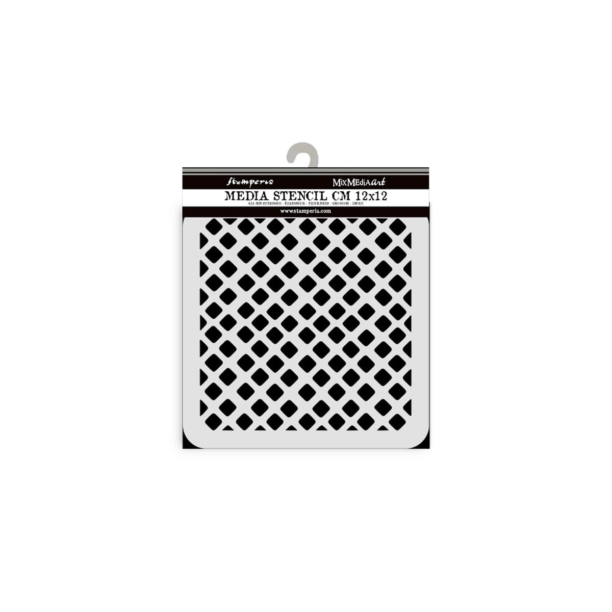 Stamperia Sheet Paper, 12cmX12cm, black / white