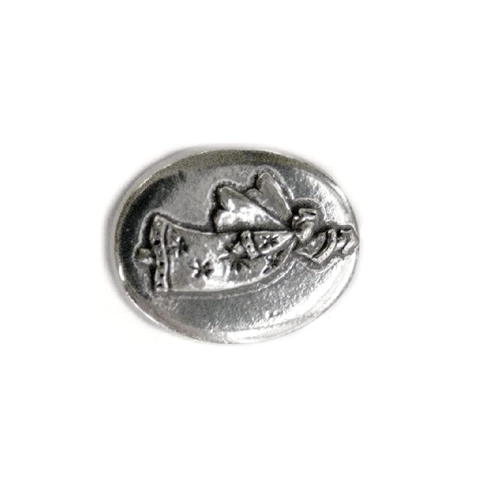 Basic Spirit Star Angel / Believe Pocket Token (Coin) Handcrafted Pewter Home Lead-Free CN-4