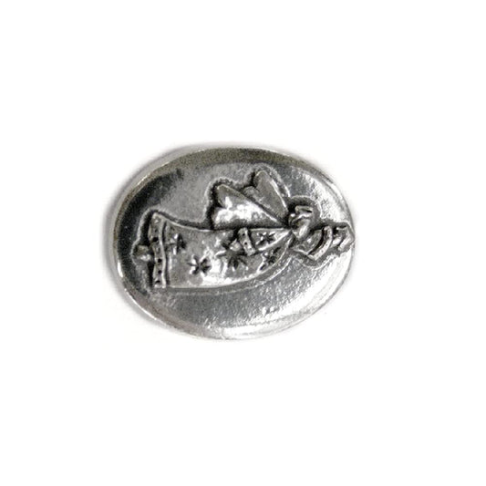 Basic Spirit Star Angel / Believe Pocket Token (Coin) Handcrafted Pewter Home Lead-Free CN-4