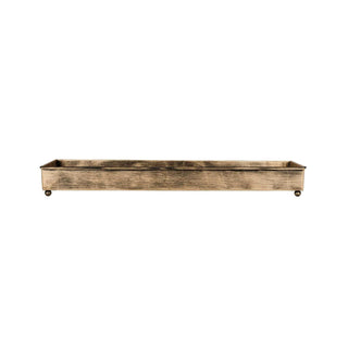 Foreside Home and Garden Candle Holder, 22.25 x 5.25 x 2.75", Bronze