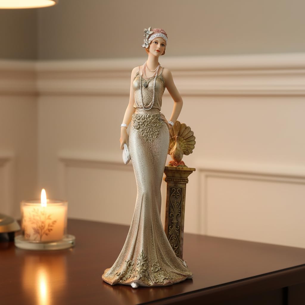 Comfy Hour 13 Inch Victorian Lady Figurine, Elegant Woman Decor