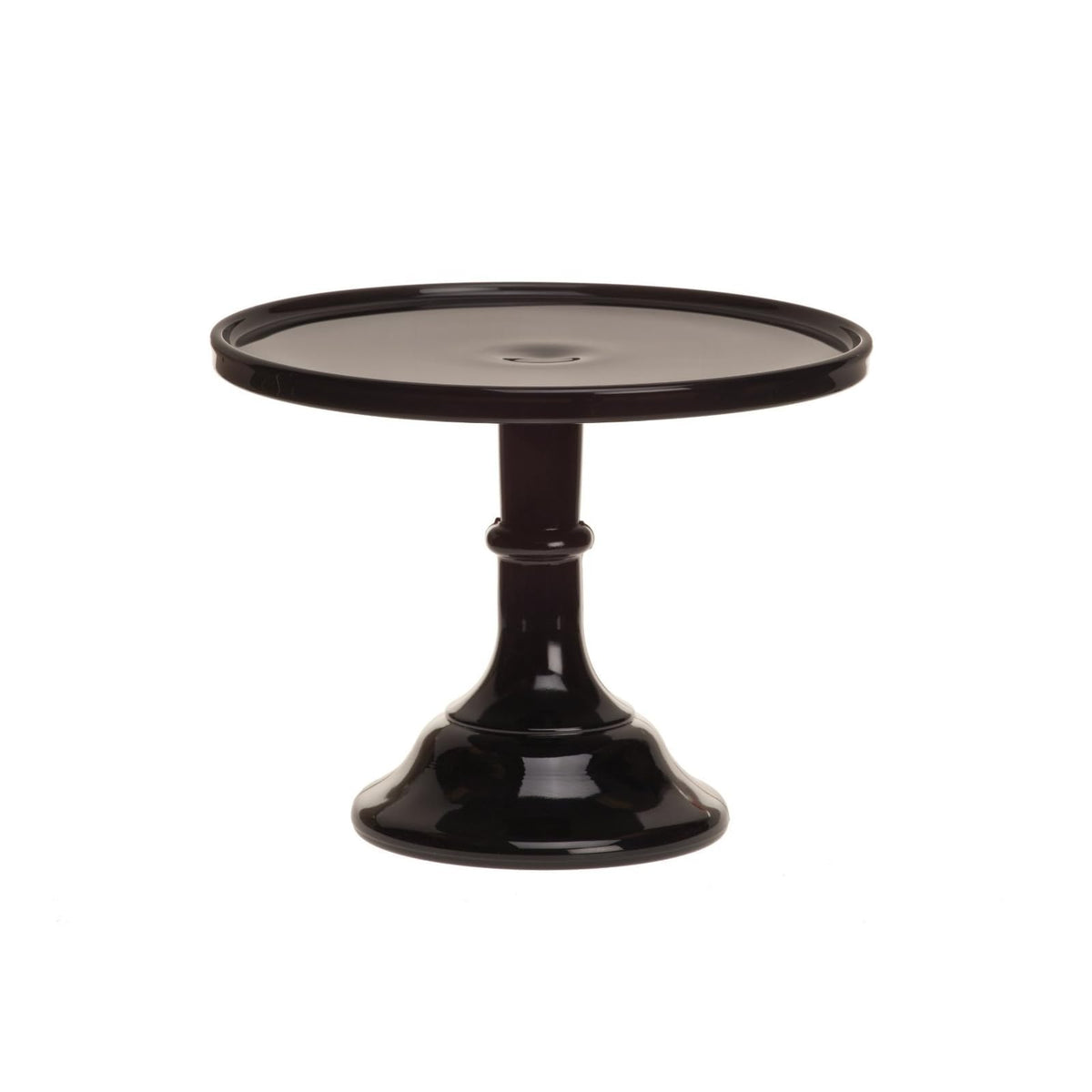 Mosser Glass Dishware Plate, 9 Inch, Black