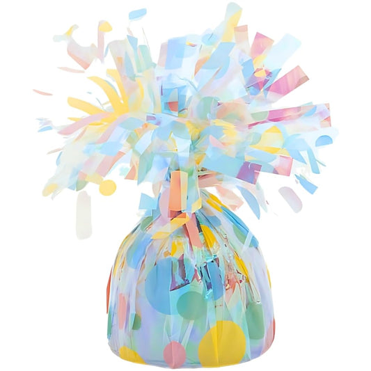 Elegant Polka Dot Foil Balloon Weight (4.5" x 2.25") 1 Count, Adorable Decor Essential For Themed Parties &amp; Events