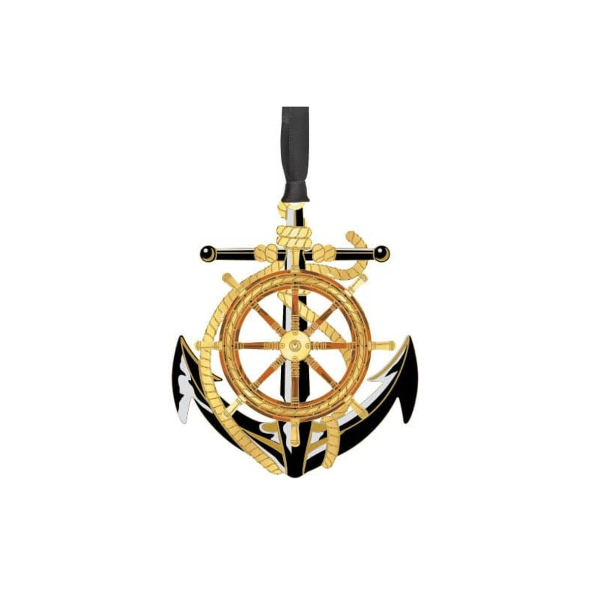 ChemArt Hanging Ornament, Gold