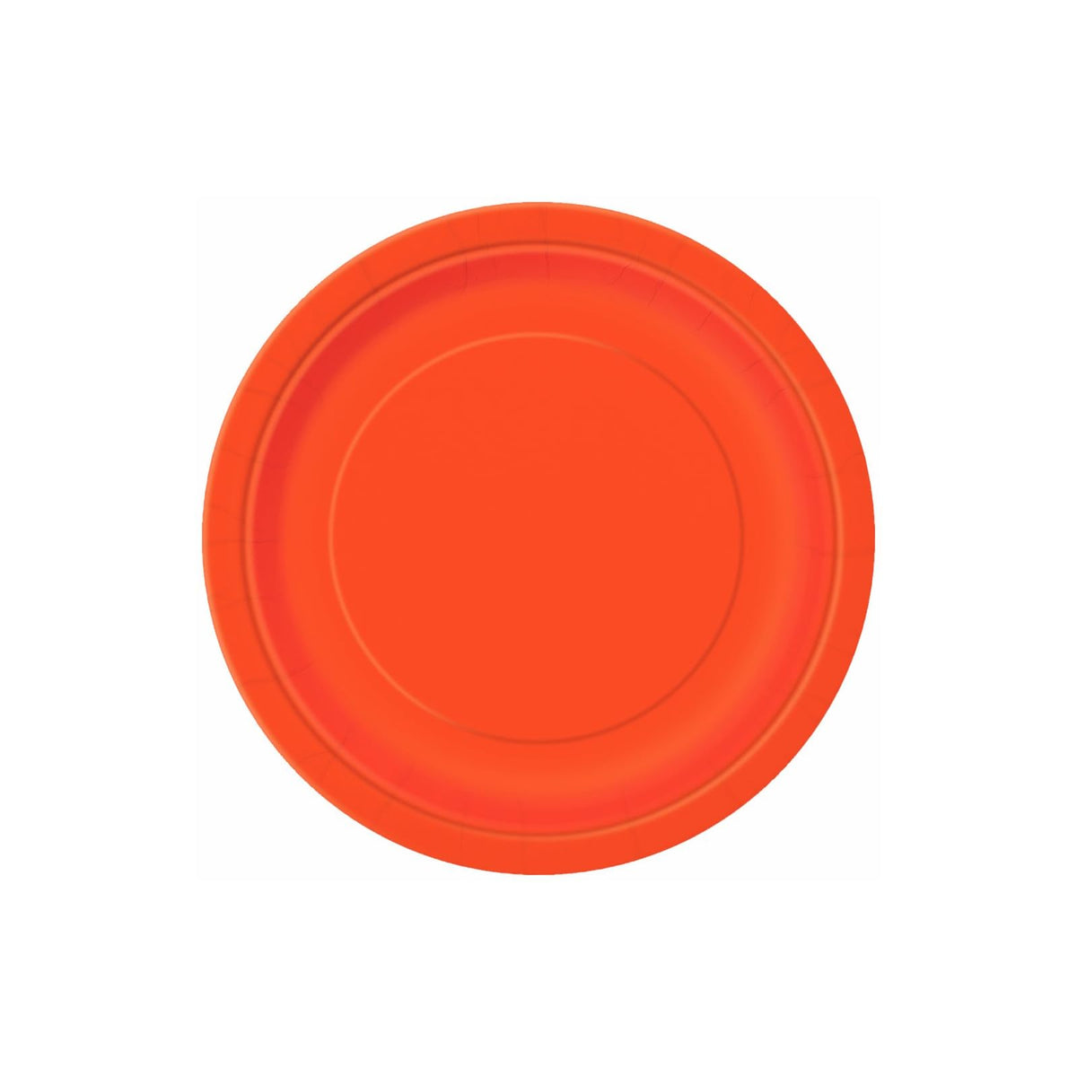 Unique Party Dishware Plate, 7 inch (8 count), Orange