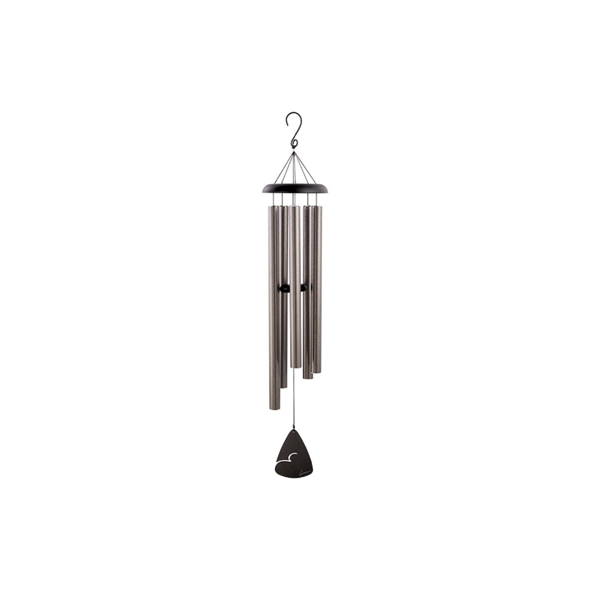 Carson Wind Chime, 50-Inch, Pewter Fleck