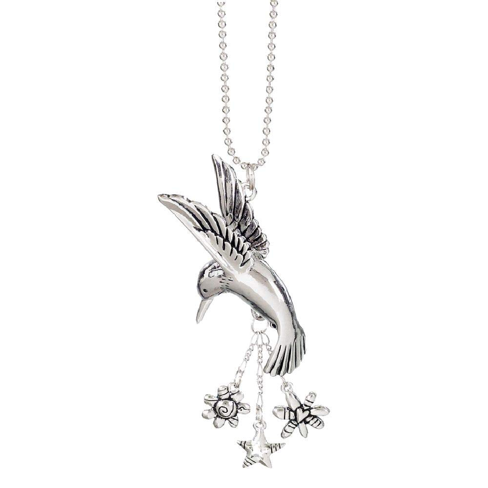 Ganz HUMMINGBIRD Car Charm Ornmament with Dangles